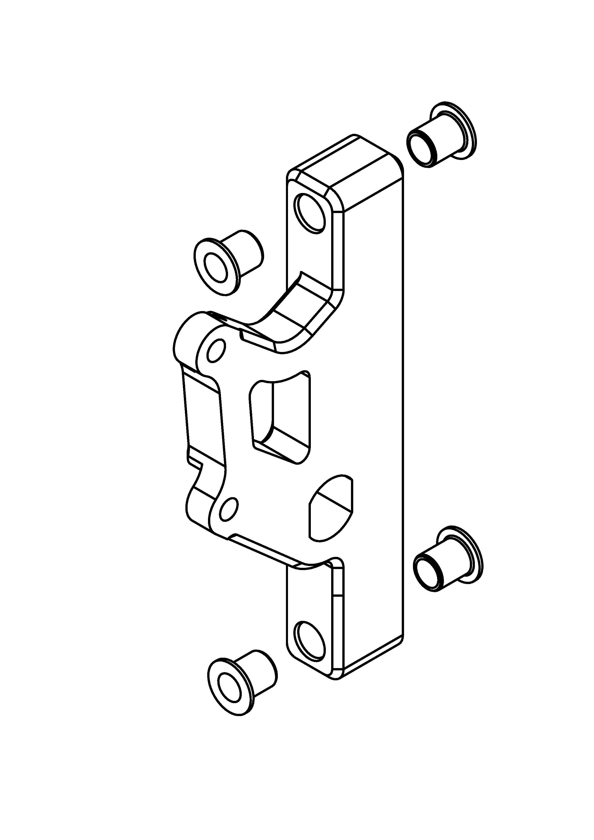Assembled Rear Arm for Electric ATV Scooters (Right)
