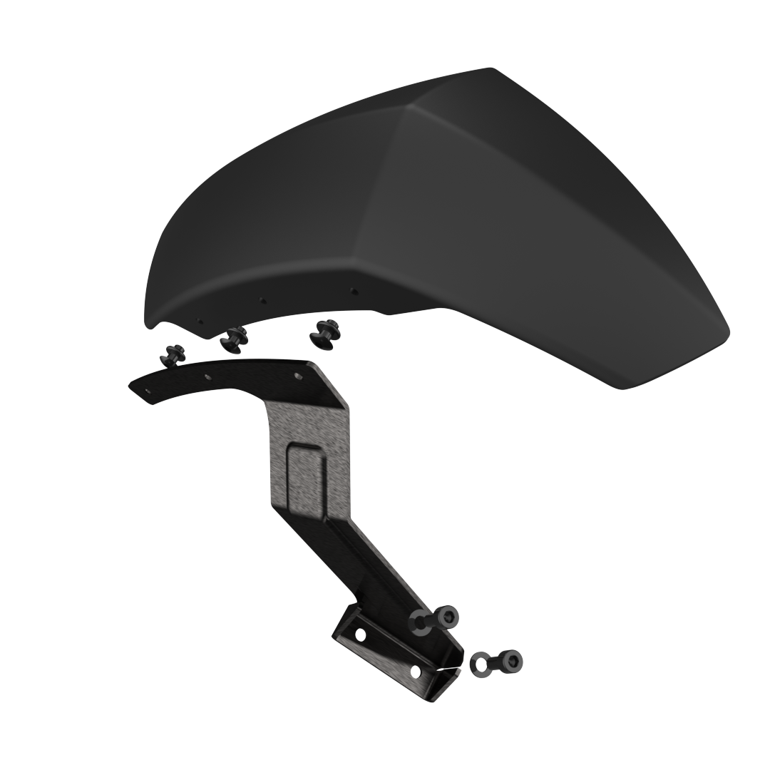 Assembled Rear Fender for Electric ATV Scooter Left