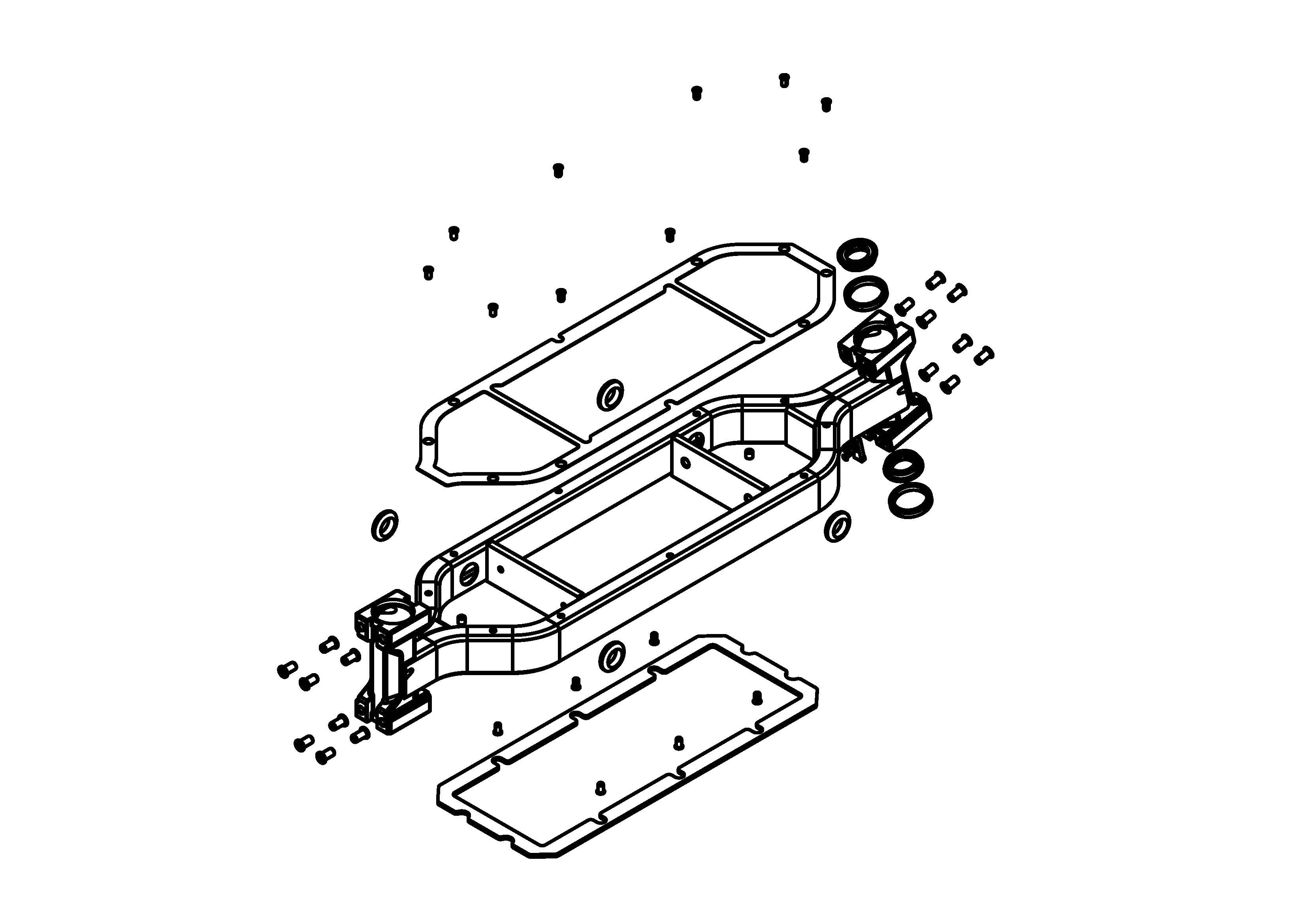 Assembled Chassis for Electric ATV Scooter